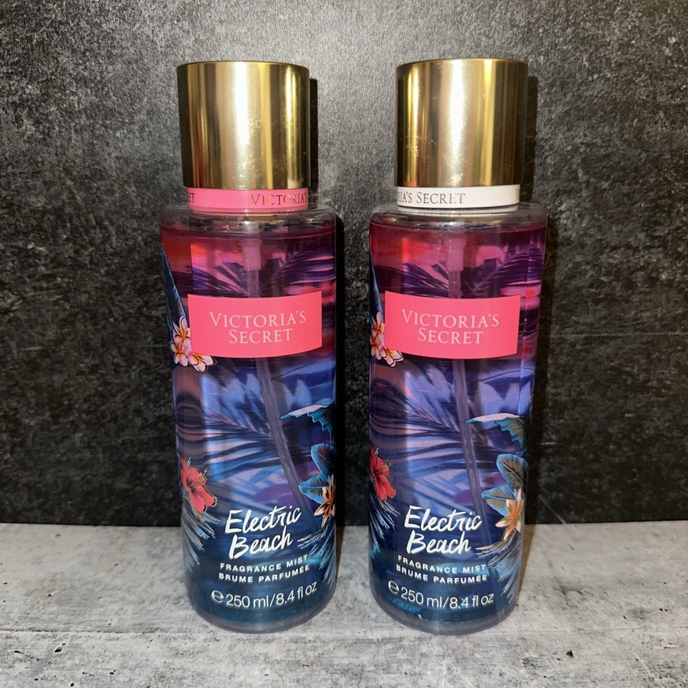 2 Lot Victoria's Secret Electric Beach Fragrance Mist 8.4 oz